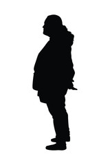 Silhouette of people vector