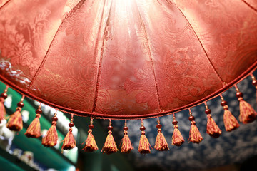 Lampshade with tassels