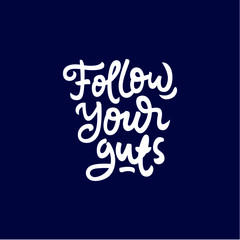 follow your path hand drawn lettering inspirational and motivational quote