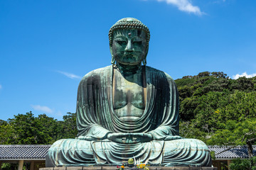 The Great Buddha of Kamakura at Kotokuin Temple is one of the most famous icons of Japan