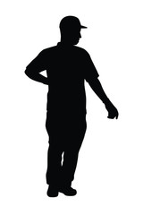 Silhouette of people vector
