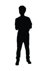 Silhouette of people vector