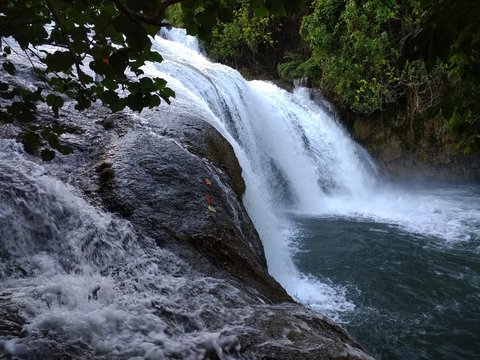 Big Water Waterfall At Naone, Maewo Is. Vanuatu