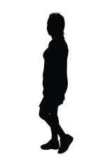 Silhouette of people vector