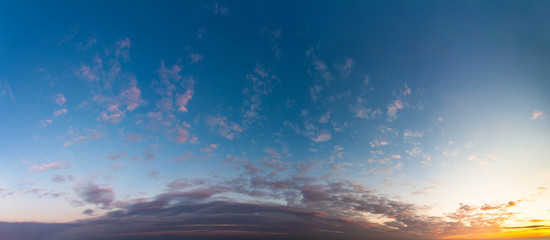 Fantastic clouds at sunrise