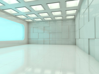 Abstract modern architecture background. 3D