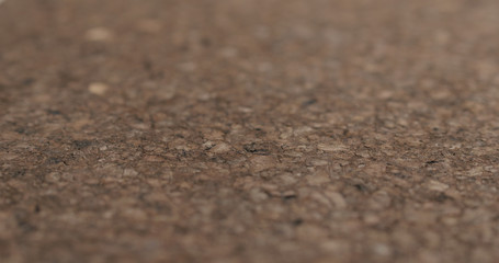 closeup of dark cork background