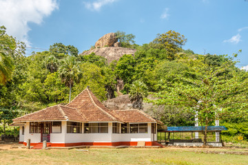 Fototapeta na wymiar Reswehera Rajamaha Vihara temple situated in north western province in Sri Lanka