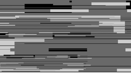 Black and white glitch pattern