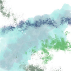 Digitally created abstract watercolour in pastel colours for use as background