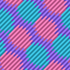 Abstract colorful geometric seamless pattern from lines. Vector illustration.