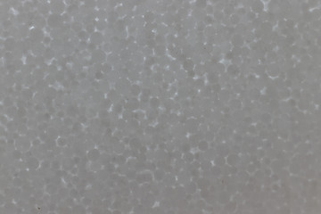Styrofoam or polystyrene texture background from close up.