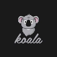 Koala Animal Cute Wildlife Illustration Icon Logo  Design Template Element Vector