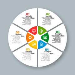 Abstract 3D Paper Infographics. Business template .Vector illustration