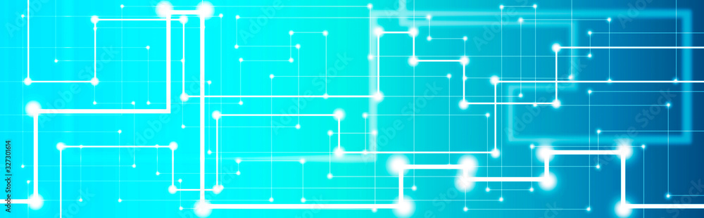 Fototapete abstract futuristic circuit computer internet technology