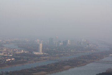 panoramic view from Kahlenberg in Vienna