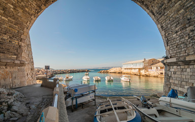 Marseille, France, la corniche. Vue du vallon des auffes. © ODIN Daniel