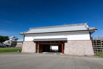 Obraz premium 金沢城 河北門 -加賀百万石の歴史を今に伝える前田家の居城