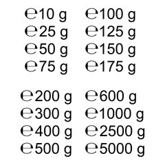 Obraz premium Estimated sign isolated on white background. Label mark vector illustration