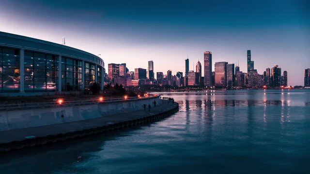 Chicago Skyline from Adler Planetarium