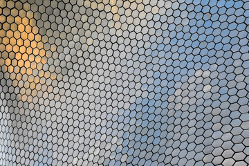 Texture of the surface of the Soumaya museum in Mexico City