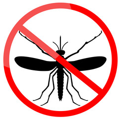 World Malaria Day with no Mosquito sign