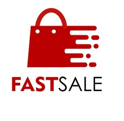 fast sale logo design concept isoltaed on white backgrond