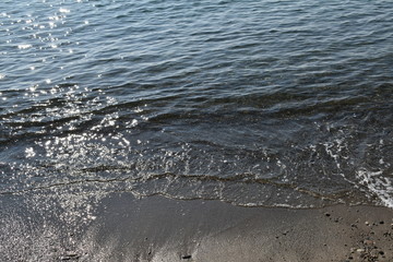water on beach