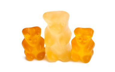 jelly bears isolated