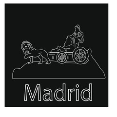 Madrid city monument Cibeles fountain