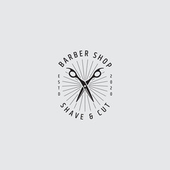 Barbershop logo concept - vector