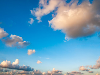 Passing cloud with blue sky in the afternoon