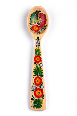 hand painted wooden spoon