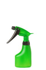 Green plant sprayer isolated on white background