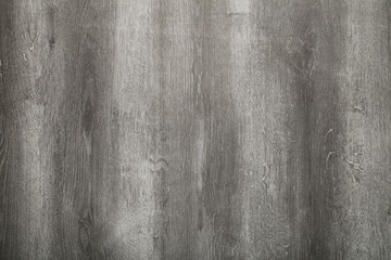 Grey old wooden background with horizontal boards, top view