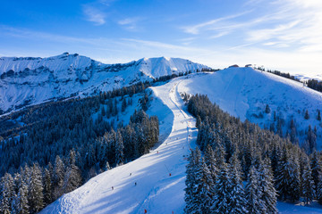 Megeve (Megève) ski station in Haute Savoie in French Alps of France