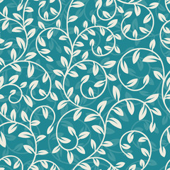 Floral seamless pattern background. Vector illustration