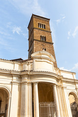 Fototapeta premium the Santa Maria Assunta Cathedral in Sutri Ancient town, province of Viterbo, Lazio, Italy