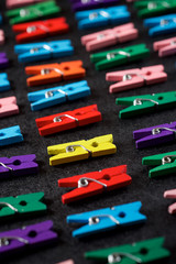 Small clothespins view