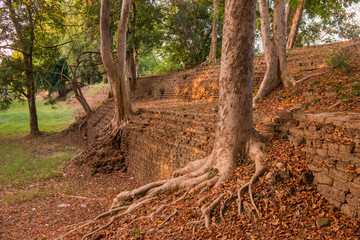 Fototapeta premium THAILAND KAMPHAENG PHET CITY WALL