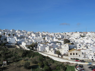 Fototapeta premium Andalusien - Bergdorf Vejer mit Altstadt und Aussichten