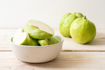 fresh guava fruits sliced
