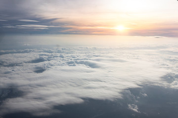 Fototapeta na wymiar Sky with Clouds at Sunset