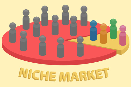 Minimal 3d colorful conceptual chess niche market infographics for business use