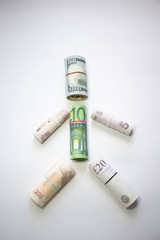 paper money and iron money