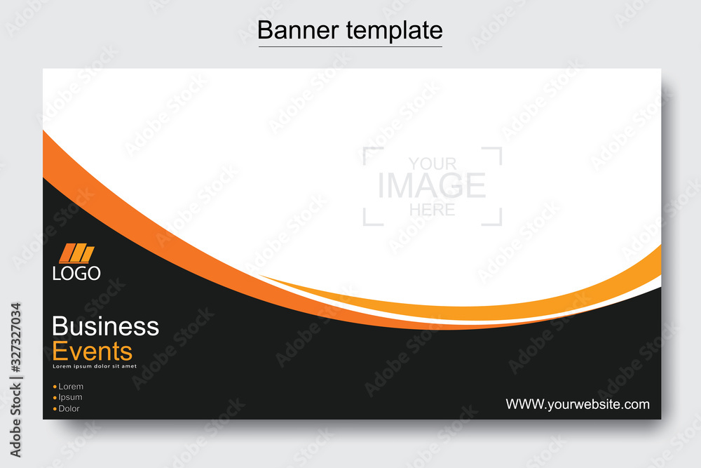 Fototapete vector abstract design web banner template. web design elements - header design. abstract geometric 