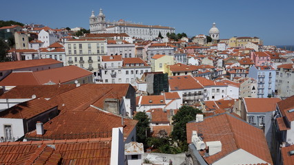 Fototapeta na wymiar Roofs of Lisbon