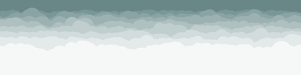 Abstract Color Clouds Sky Generative Art background illustration