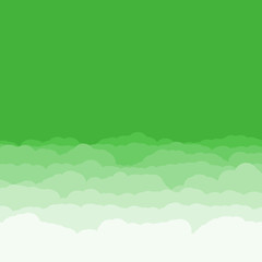 Abstract Color Clouds Sky Generative Art background illustration