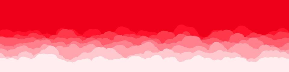 Abstract Color Clouds Sky Generative Art background illustration